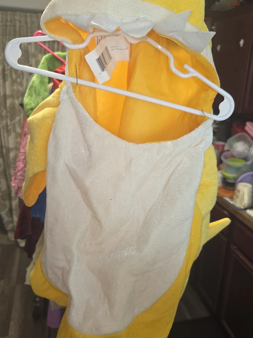Ping gong baby shark Halloween costume cosplay yellow shark dress up 1-2t